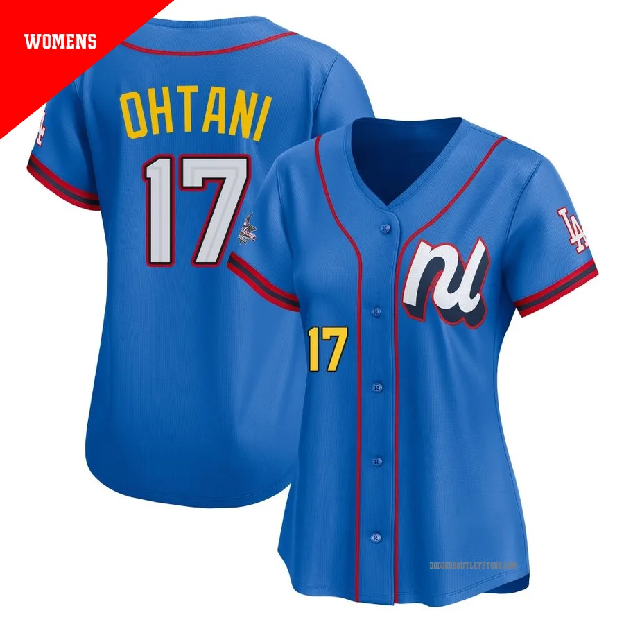 Los Angeles Dodgers ＃17 Shohei Ohtani Women's Blue Limited National League 2025 All-Star Edition Jersey