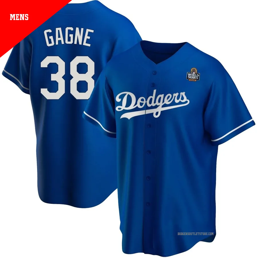 Los Angeles Dodgers ＃38 Eric Gagne Men's Royal Replica Alternate 2024 World Series Jersey