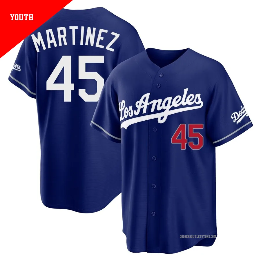 Los Angeles Dodgers ＃45 Pedro Martinez Youth Royal Limited Alternate Stadium Jersey