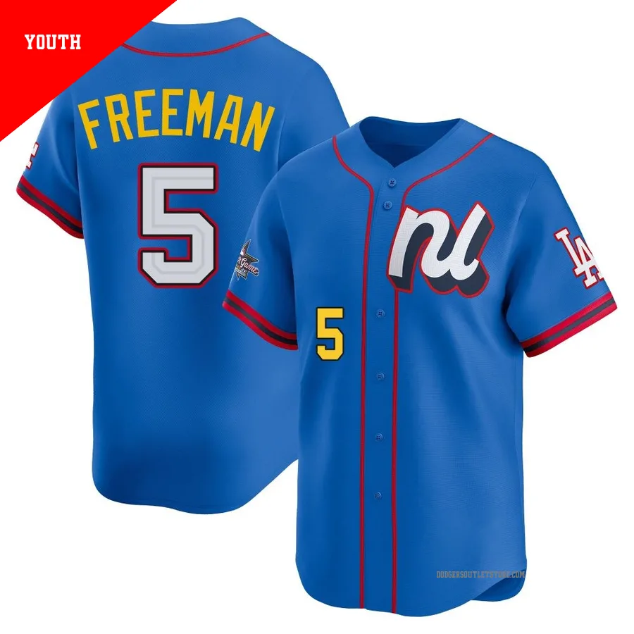 Los Angeles Dodgers ＃5 Freddie Freeman Youth Blue Limited National League 2025 All-Star Edition Jersey