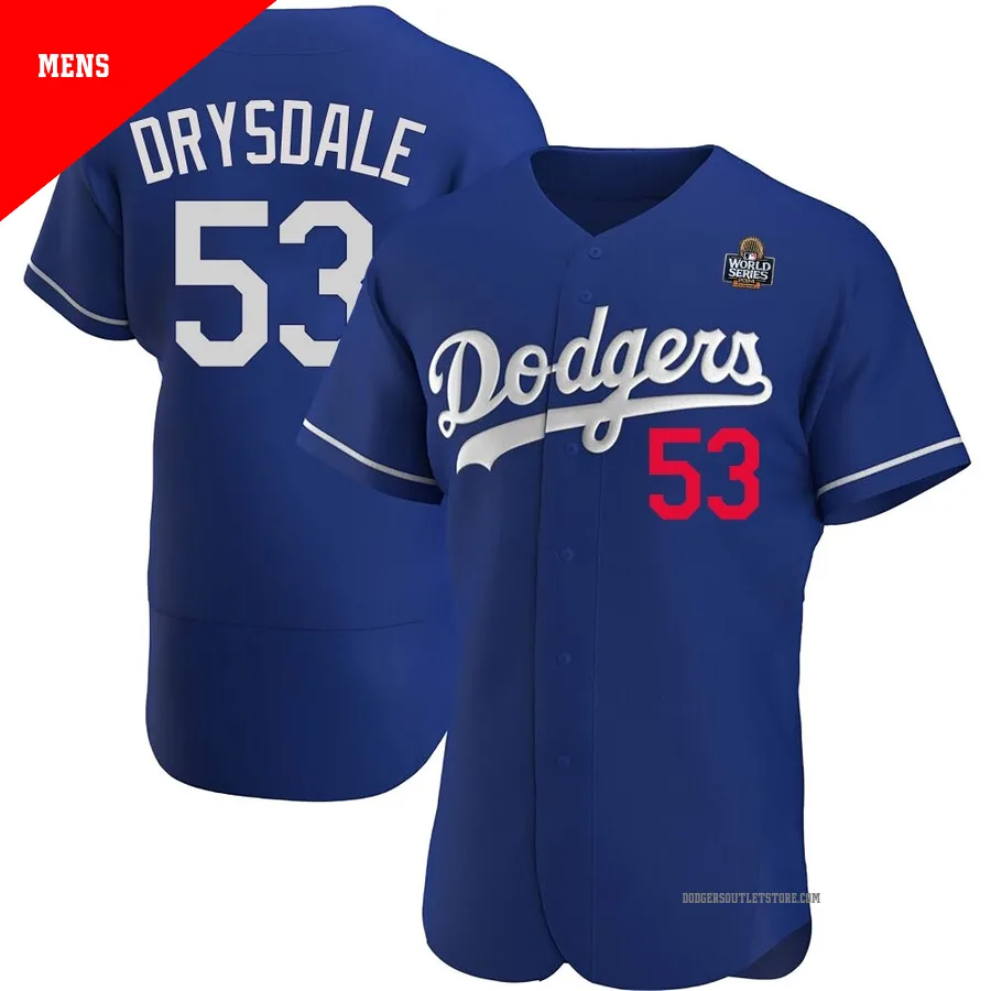 Los Angeles Dodgers ＃53 Don Drysdale Men's Royal Authentic Alternate 2024 World Series Jersey