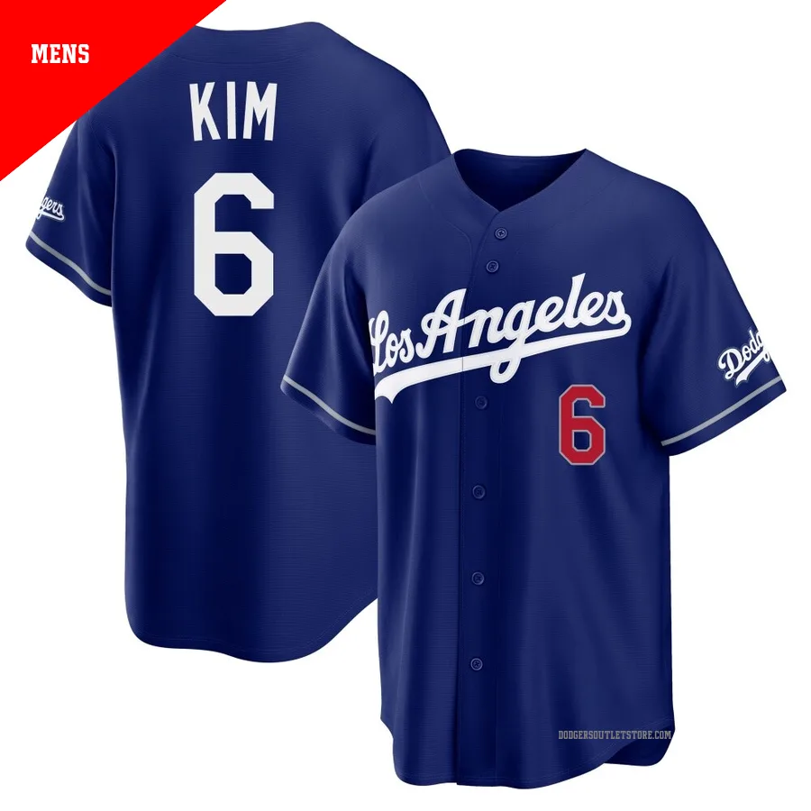 Los Angeles Dodgers ＃6 Hyeseong Kim Men's Royal Limited Alternate Stadium Jersey
