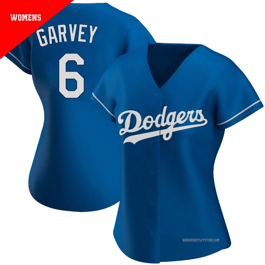 Los Angeles Dodgers ＃6 Steve Garvey Women's Royal Authentic Alternate Jersey